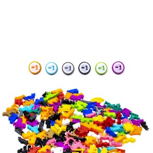 Jeton de disque avec Minus One une face pour jeux de société - mise à niveau des compteurs d'accessoires de jeu de société