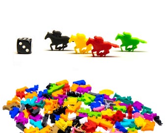 Jockey Horse Racing Meeple Figures for Board Games - Board Game Accessory Pieces Upgrade