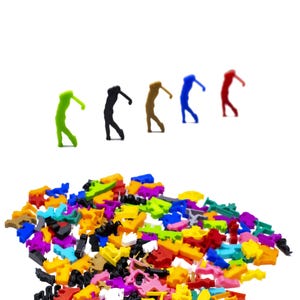 Figurines de joueur de golf Hit Meeple pour jeux de société - Miniatures de mise à niveau des pièces du MDN