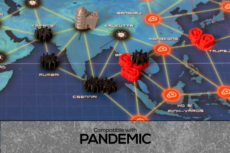 Upgrade Set 102 pieces Compatible with Pandemic Board Game Etsy