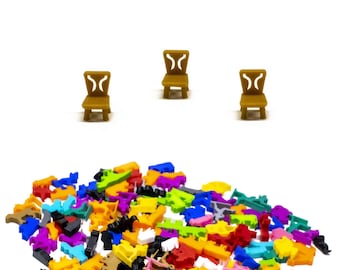 Chairs Miniatures for Board Games - Board Game Accessory DnD Pieces Upgrade Tokens