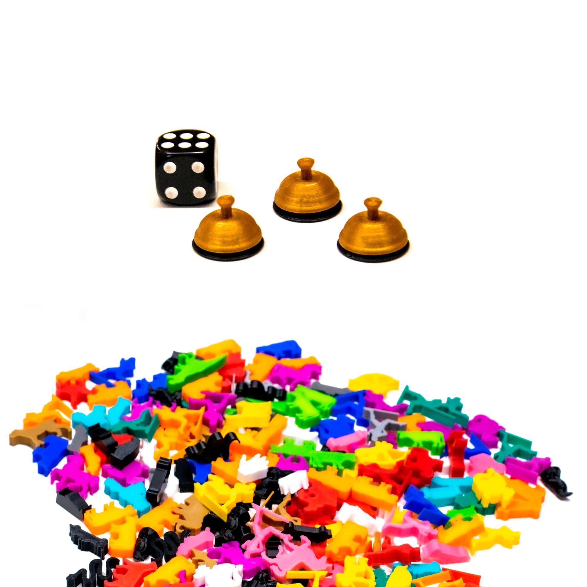 Token Bells Reception Bell Tokens for Board Games - Board Game Accessory Pieces ...