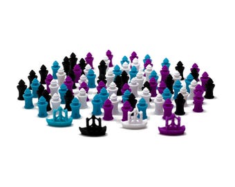 Century: Eastern Wonders Upgrade Expansion (84 PCS) for Board Games - Board Game Accessory Pieces