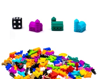 Barn Miniature Tokens | Board Games Gaming Bits Figures Meeples Game Accessory Pieces Replacements Upgrade Figurines Tokens DnD