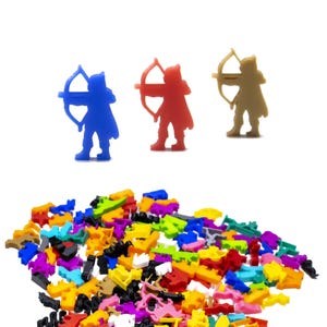 Elf Archer Meeple for Board Games - DnD Board Game Accessories Pieces Upgrade Miniatures