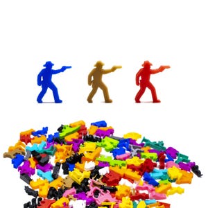 Jeton Shérif, Cowboy Meeple pour jeux de société - Miniatures de mise à niveau des pièces du MDN