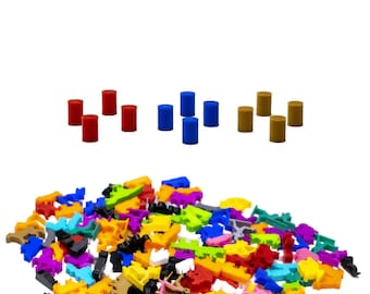 Cylinder 10x15mm for Board Games - Board Game Pieces Upgrade