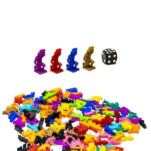 Lavoratore Commerciante Lavoratore Figure / Giochi da tavolo Pezzi di gioco Figure Meeples Pezzi di accessori di gioco Sostituzioni Figurine di potenziamento Gettoni DnD