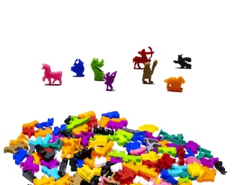 Mythical Creatures Meeple Set (8pcs) | Tabletop RPG Figures