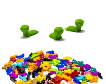 Worm Resource Token | Board Games Game DnD Accessories Gifts Bits Tokens Meeples Gaming Pieces Boardgame Upgrade Accessory Tabletop