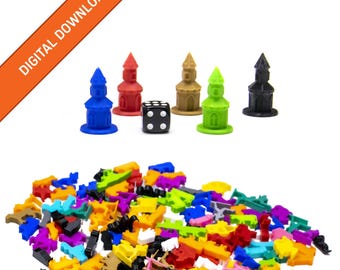 Church Miniature Building | STL Digital Download | 3D Printable Model | BoardGameSet