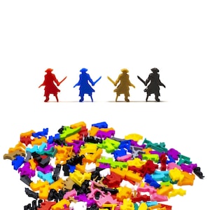 Pirate Meeple, Marauder Fantasy Figures for Board Games - Board Game Tokens DnD Accessories Upgrade Pieces