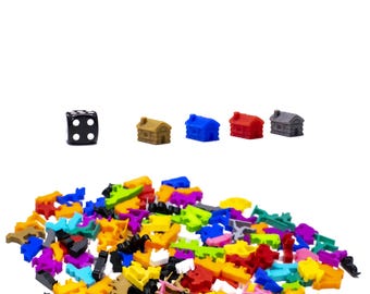 Haus Miniaturen | Brettspiele Gaming Bits Figuren Meeples Accessoire Ersatz Aufrüstung Figuren Tokens DnD