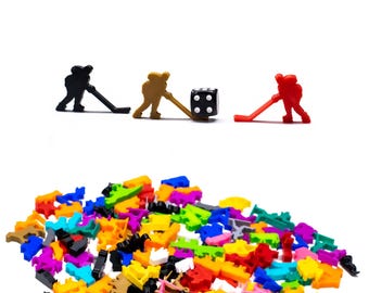 Figuras Meeple de jugador de hockey - Accesorios para juegos de mesa, miniaturas de DnD