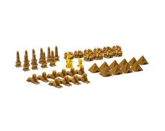 Ankh Gods of Egypt Set for Board Games - Board Game Accessory Upgrade Pieces