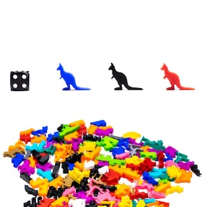 Meeples kangourou pour jeux de société - Miniatures de mise à niveau des pièces du MDN