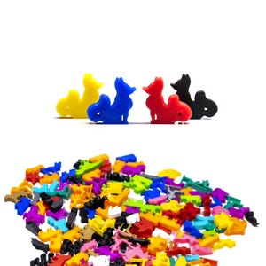 Figuras Meeple de zorro para juegos de mesa - Mejora de piezas de accesorios para juegos de mesa