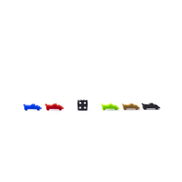 Racing Car Miniatures | Board Games Components Game Pieces Figurines Tokens Miniatures Figures Meeple Tabletop Accessory Upgrade