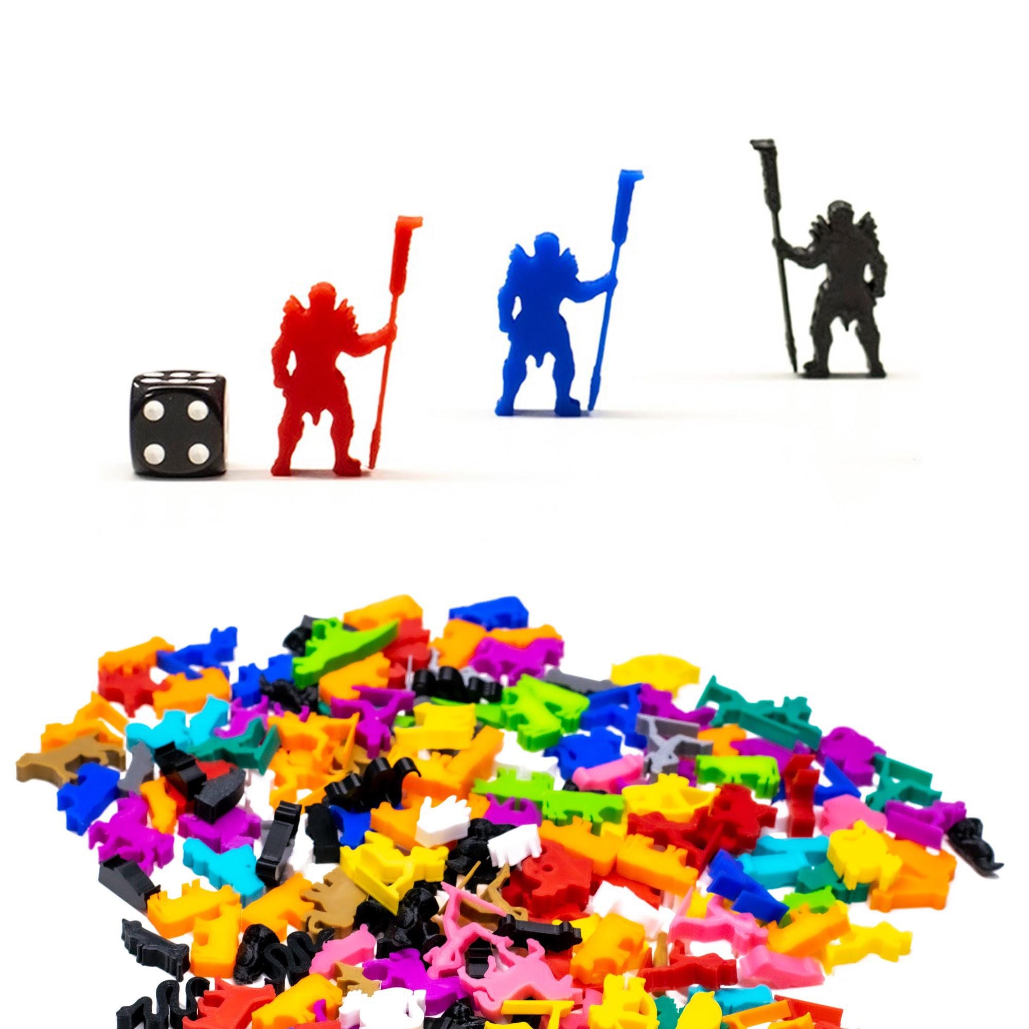 Orc Leader, Boss Meeple Figures for Board Games - DnD Board Game Accessories Pieces Upgrade Miniatures
