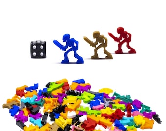 Skeleton Meeple Figures – DnD Board Game Accessory Upgrade Miniatures