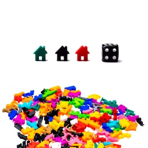 House Meeple Token for Board Games - DnD Board Game Accessories Pieces Upgrade Miniatures