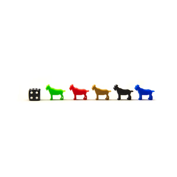 Goat Figures | Board Games Meeple Tokens Figurines Miniatures Tabletop Game Pieces Accessory Upgrade Tokens Farm Animals Gaming Bits