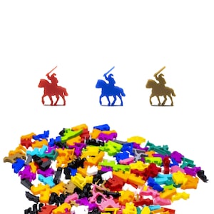 Knight with Horse Meeple voor bordspellen - DnD-bordspelaccessoires Stukken Upgrademiniaturen