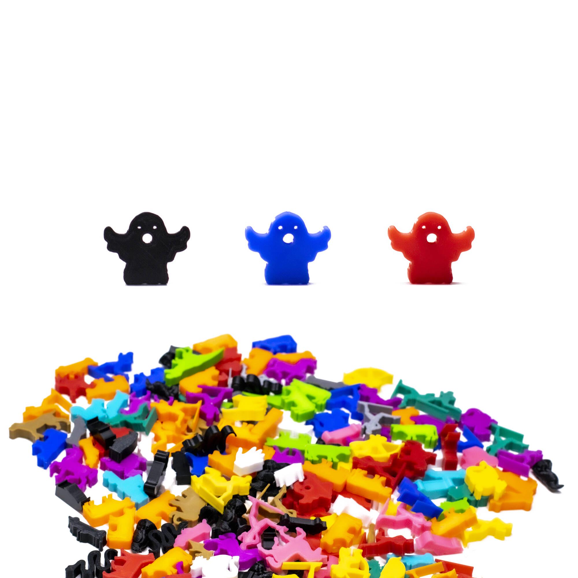 Ghost Meeple Figures for Board Games - DnD Board Game Accessories Pieces Upgrade Miniatures