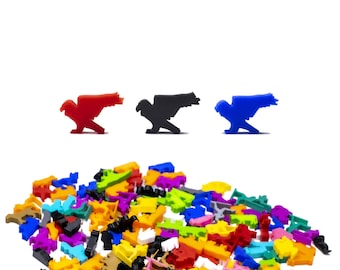Eagle Meeple Figures – Board Game Accessories, DnD Miniatures