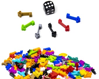 Meeple Key Tokens | Board Game Upgrade Pieces, Replacements