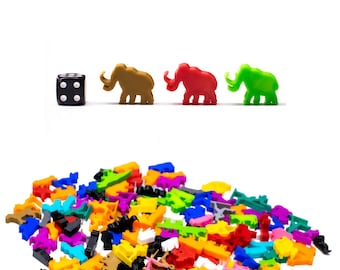 Figuras de mamut Meeple para juegos de mesa - Accesorios para juegos de mesa DnD, miniaturas de mejora