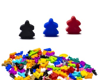 Figuras Meeple femeninas - Piezas de juego de mesa de tamaño pequeño