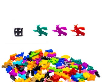 Figuras de brujas Meeple para juegos de mesa - Mejora de piezas para juegos de mesa DnD