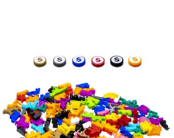 Dollar Sign Board Game Token - Thematic Accessory, Upgrade