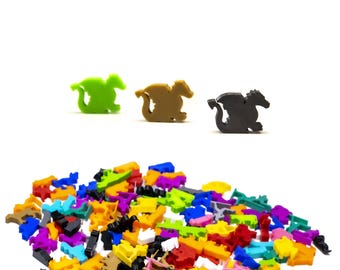 Dragon Animal Meeple Figures for Board Games - Board Game Accessory Pieces Upgrade