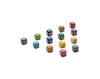 BGS Dice White Background with Numbers for Board Games - Board Game Accessory Pieces Upgrade
