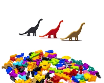 Brontosaurus Meeple Dinosaur Figures - Animal Tokens for Board Games - Board Game Accessory Pieces Upgrade