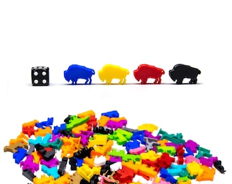 Figura de búfalo para juegos de mesa - Mejora de accesorios para juegos de mesa