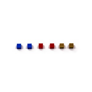 Cube with Value 10 Resource Bits for Board Games - Board Game Accessory DnD Pieces Upgrade Tokens