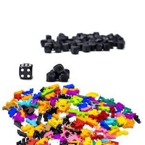 Coal Resource Tokens | Board Games Gaming Bits Figures Meeples Game Accessory Pieces Replacements Upgrade Figurines Tokens DnD