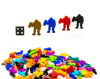 Orc Worker Meeple Figures for Board Games - DnD Board Game Accessories Pieces Upgrade Miniatures