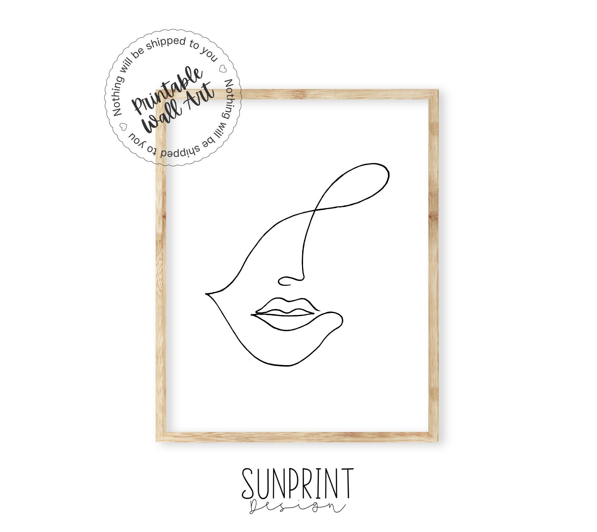 PRINTABLE Line Art Poster Line Art Prints Line Wall Art Etsy