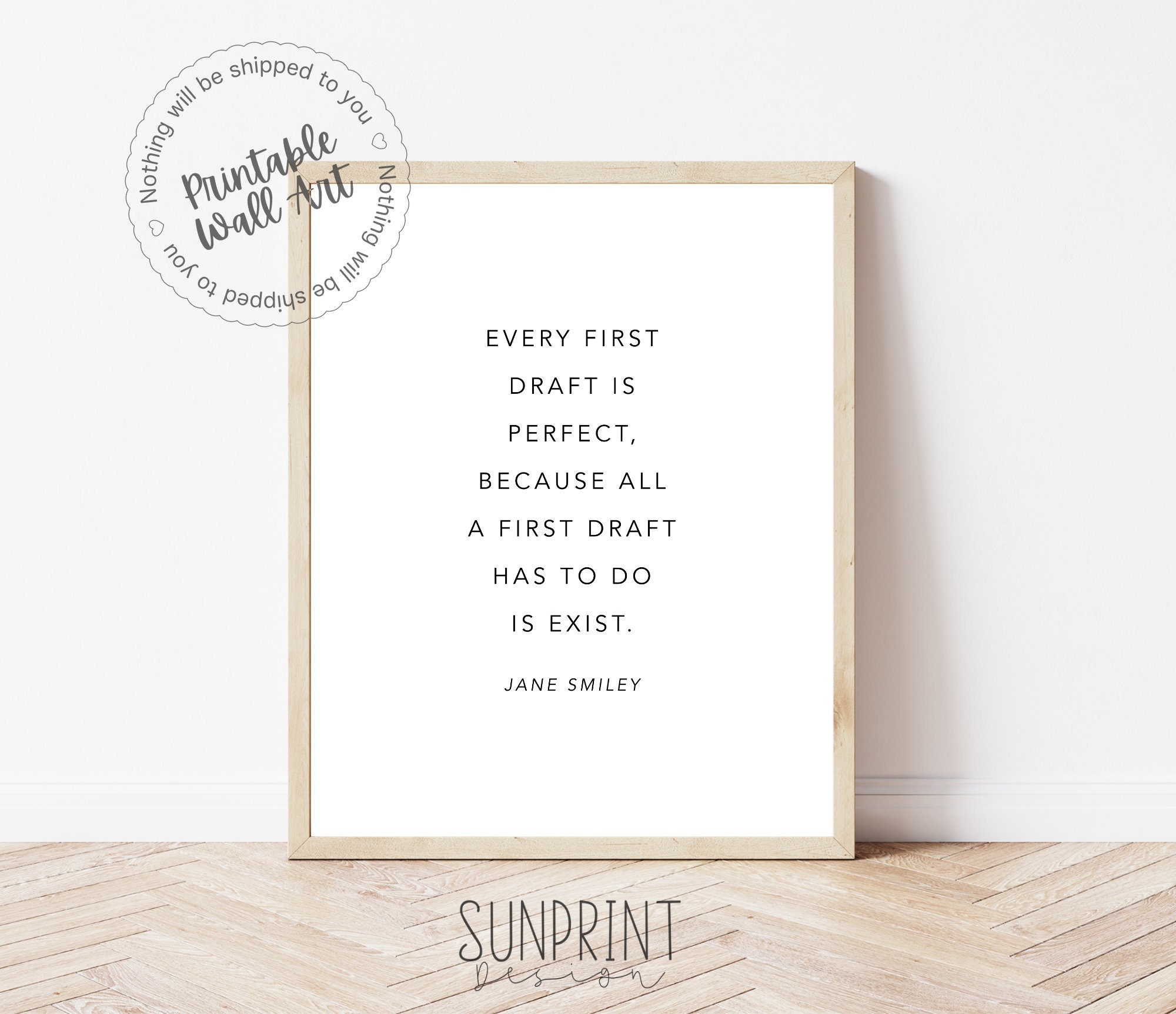 PRINTABLE Writer Wall Art Office Wall Decor Writers Gift | Etsy