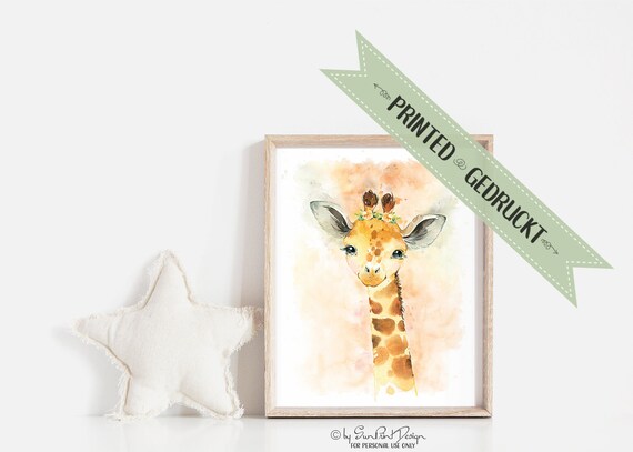 giraffe nursery art