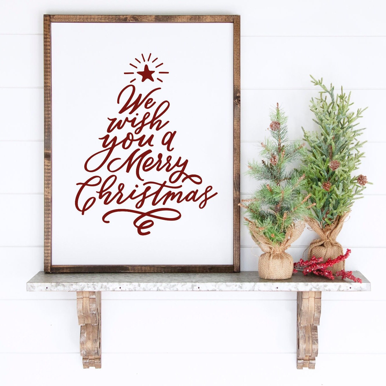 PRINTABLE Christmas Farmhouse Sign Printable Christmas Wall - Etsy