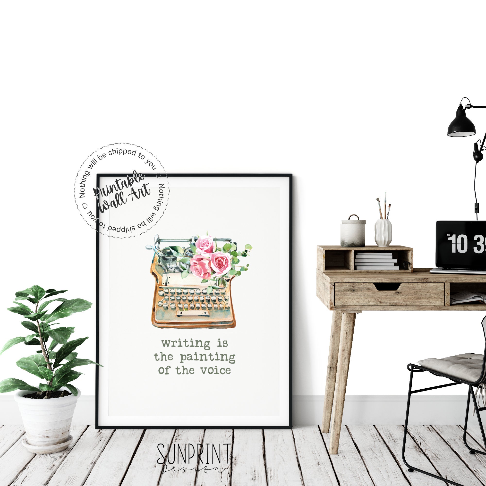 PRINTABLE Writer Wall Art Office Wall Decor Writers Gift | Etsy