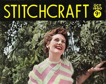 Stitchcraft Magazine October 1950 - Full PDF copy. Individual patterns on request