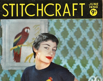 Stitchcraft Magazine June 1950 - Full PDF copy. Individual patterns on request