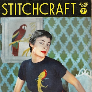 Stitchcraft Magazine June 1950 - Full PDF copy. Individual patterns on request