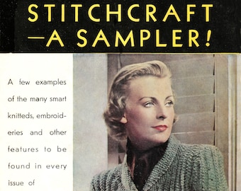 Stitchcraft Magazine &#39;Sampler&#39; Late 1930s - Full PDF copy. Individual patterns on request